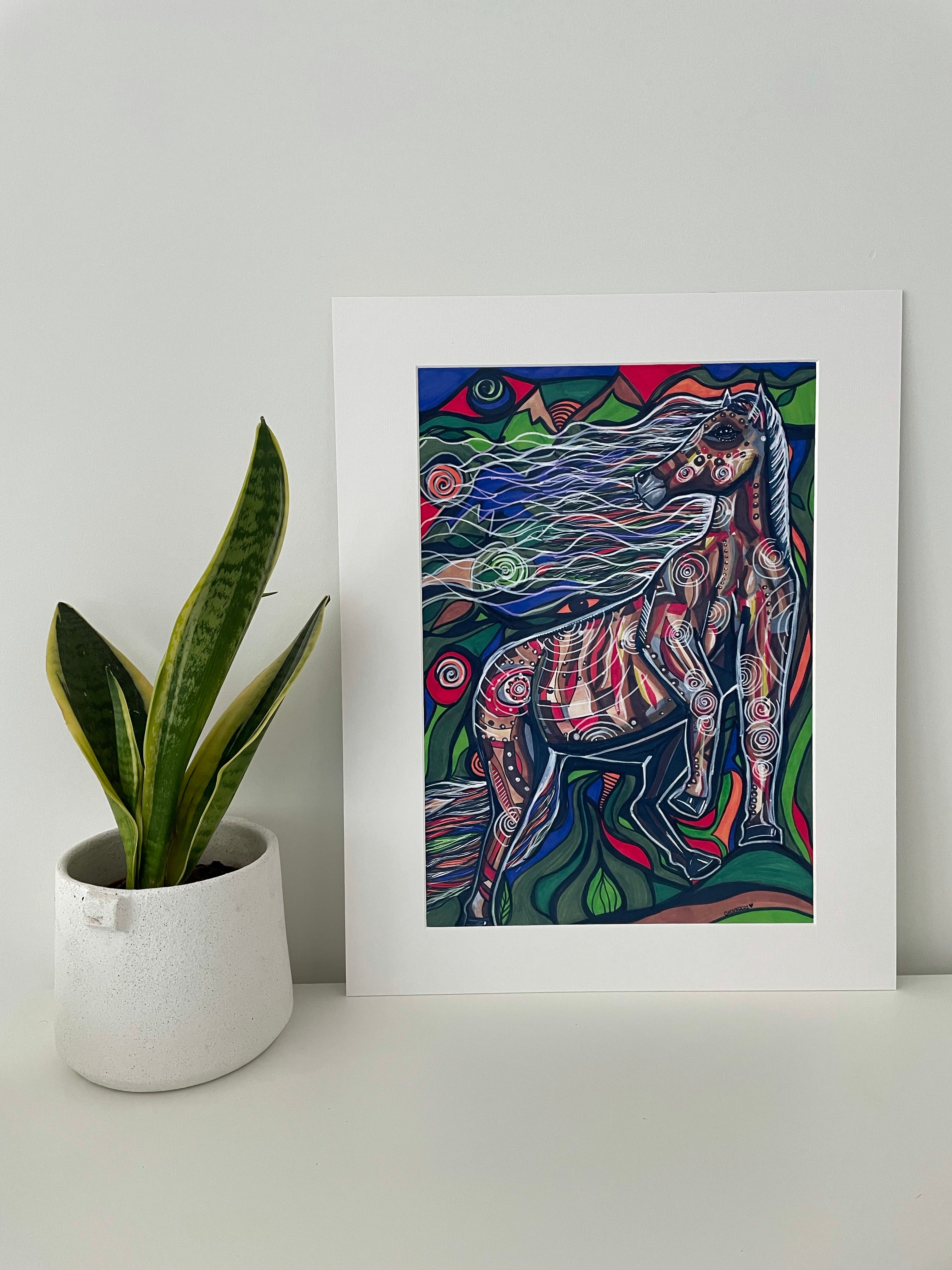Chidi3s Art Print - Mustang